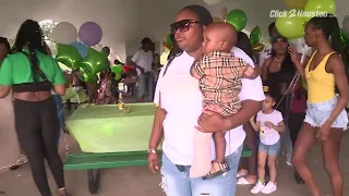 Family holds birthday celebration for 1-year-old boy injured in shooting