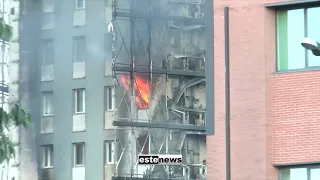 Milano, via Antonini: devastante incendio distrugge palazzo
