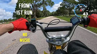 *Raw Speed Run* Ultimate 5000w Razor MX650 / 14t Sprocket / No Music / MPH Overlay / Short Video