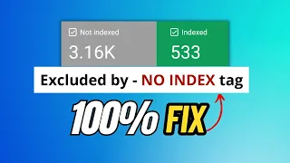 Fix - Excluded by 'Noindex' Tag Error In Search Console [SOLVED]