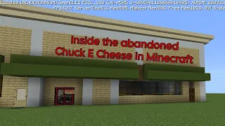 inside the abandoned Chuck E Cheese in Minecraft (Silver Spring MD)