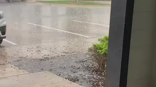 Hail rains down in northwest San Antonio