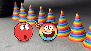 Red Ball 4 Animation | Red Ball In Real Life With Color Ball Ep 4