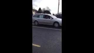 Part of the st Patrick's day parade in moate