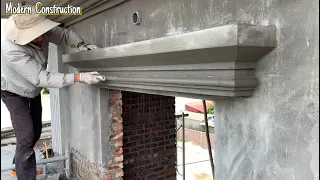 The Most Beautiful And Sturdy Construction Technique For Decorating The Roof Of A Concrete Window