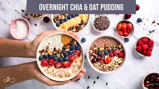 Overnight Oats & Chia Pudding Recipe || 3 Flavours - Easy, Healthy & Quick || Infinity Platter