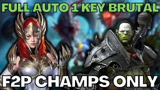 💥 Hydra Can't Get EASIER Than THIS! 💥F2P Champs 1 Key Brutal Hydra FULL AUTO | RAID SHADOW LEGENDS