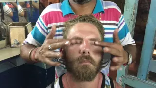 London Guy Getting Powerful Upper Body Massage In Pushkar India Part-1| 4K