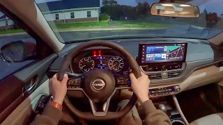 2024 Nissan Altima 2.5 SL AWD - POV Night Drive (Binaural Audio)