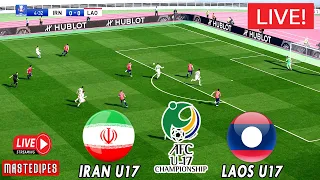 IRAN VS LAOS | AFC ASIAN CUP U17 QUALIFIERS 2023 FULL MATCH Gameplay PES 2021