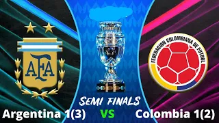 Argentina 1(3) Colombia 1(2) Copa America 2021 Highlights and goals