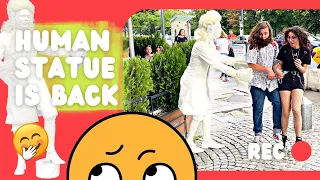 Scary Human Statue Prank | New Costume - MM Fun Is Back 😎 Day One Of An Experiment