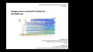 Dr Christine Frison & Sylvain Aubry - Digital Sequence Information in International Biodiversity Law