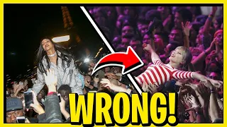 Times When Celebrities CROWD SURFING WENT WRONG!