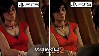 Uncharted 2 Among Thieves PS3 VS PS5 Graphics Comparison Gameplay/PlayStation 3 VS PlayStation 5