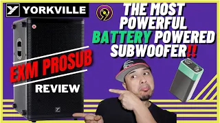 BATTERY POWERED SUBWOOFER REVIEW/YORKVILLE EXM PRO SUB/MADE IN CANADA