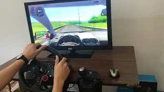 تجربة دركسون Logitech G29 على لعبة City car driving