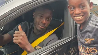 GABRIEL JESUS, NKETIAH, MARTINELLI, ELNENY, PEPE LEAVING THE EMIRATES STADIUM!