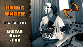 Evanescence - Going Under | GUITAR ONLY + TABS on screen | HOW TO PLAY