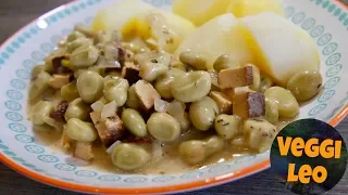 Dicke Bohnen mit Räuchertofu | vegane Hausmannskost