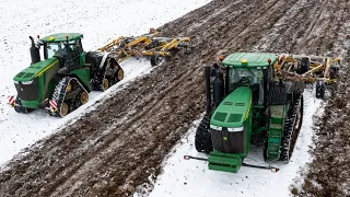 Deep loosening - JOHN DEERE 9620RX & 9510RT and 2x BEDNAR TERRALAND TO 6000 HM