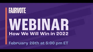 Webinar: How we will win in 2022