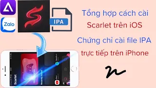 Tổng hợp cách cài Scarlet | Chứng chỉ cài file IPA | Cài file IPA trực tiếp trên iPhone @hadu75tv