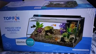 Top Fin Angled View Aquarium Unboxing