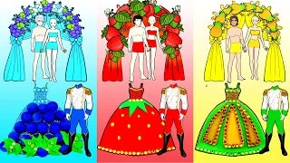 Which Is The Pretty Fruit Wedding Costumes? - Wedding Dress Makeover - Dolls Beauty Story & Crafts