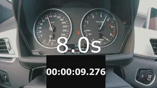 Audi Q3 2.0 tdi vs BMW X1 18d (2016) 0 - 100 acceleration test
