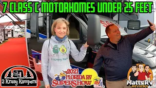 7 Class C motorhomes under 25 ft | Finding a Class C for Grandma | 2021 Florida RV SuperShow