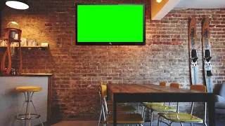 Wall TV   - Green Screen / Chromakey - ( free to use ) FreePik Best 2021