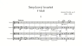 Dvořák: String Quartet No. 5 in F minor, Op. 9, B 37 (with Score)