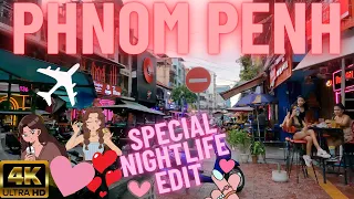 Special Nightlife Edit: Phnom Penh, Cambodia, October 2023 - 4K Walking Tour