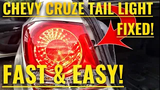 2011 - 2016 CHEVROLET CRUZE BRAKE LIGHT BULB REMOVE AND REPLACE FAST & EASY STEP BY STEP TUTORIAL