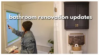 Back to the Bathroom Reno | room makeover progress + updates