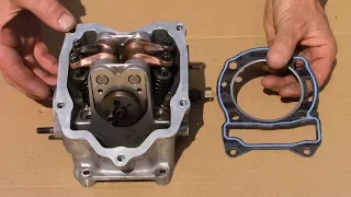How to change the  gasket cylinder head of a scooter (1nd PART)