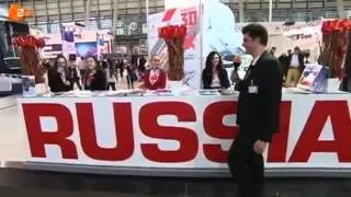 Lutz van der Horst auf der Russen-Messe