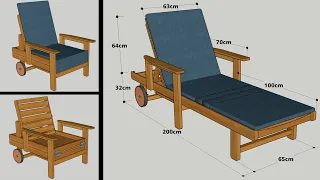 HOW TO MAKE A LOUNGE CHAIR SOFA BED STEP BY STEP