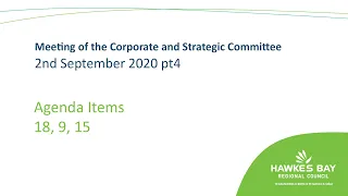 Meeting of the Corporate and Strategic Committee 2nd Sept 2020 pt4