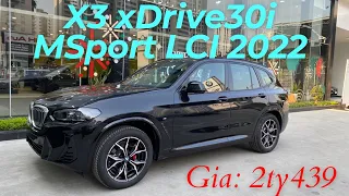 BMW X3 xDrive30i MSport LCI màu Đen 2022, Giao xe luôn I Phan Dũng Channel - 0984.393.366