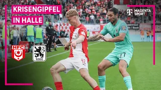 Hallescher FC vs. TSV 1860 München, Highlights mit Live-Kommentar | 3. Liga | MAGENTA SPORT