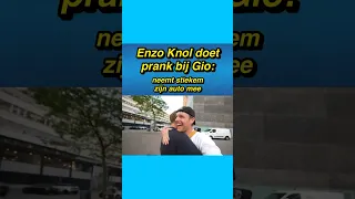 😂😂 Enzo Knol doet prank bij Gio: neemt auto stiekem mee #enzoknol #gio #vlog #prank