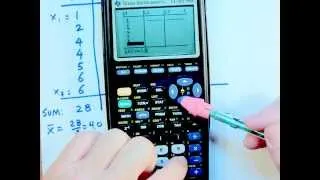 COMPUTING SAMPLE STANDARD DEVIATION USING TI 83 PLUS