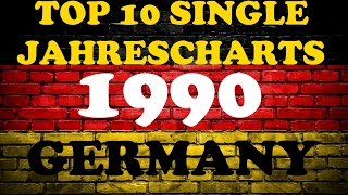TOP 10 Single Jahrescharts Deutschland 1990 | Year-End Single Charts Germany | ChartExpress