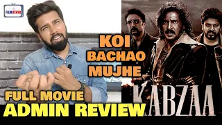 Kabzaa Movie REVIEW | Admin REACTION & OPINION | Upendra, Kichcha Sudeep, Shiva Rajkumar | Hindi