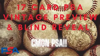 17 Card Vintage Card PSA Preview & Blind Reveal .. Don't fail me now PSA!