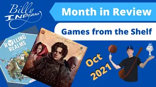 Board Games I Played in October 2021 (with a brief review of each game)