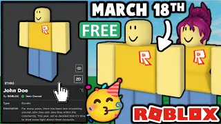 Happy John Doe Day! March 18th! (ROBLOX)