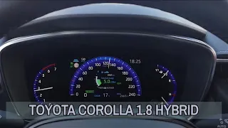 Toyota Corolla 2019 Hybrid - consumption on 130 km/h